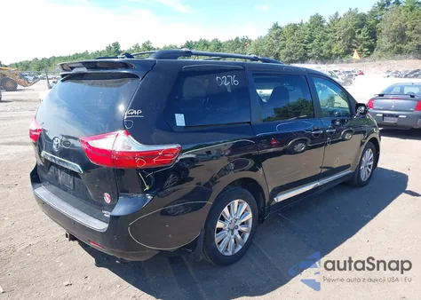 2015 Toyota Sienna Limited Premium 7 Passenger z USA, uszkodzony, nr VIN 5TDDK3DC1FS123460